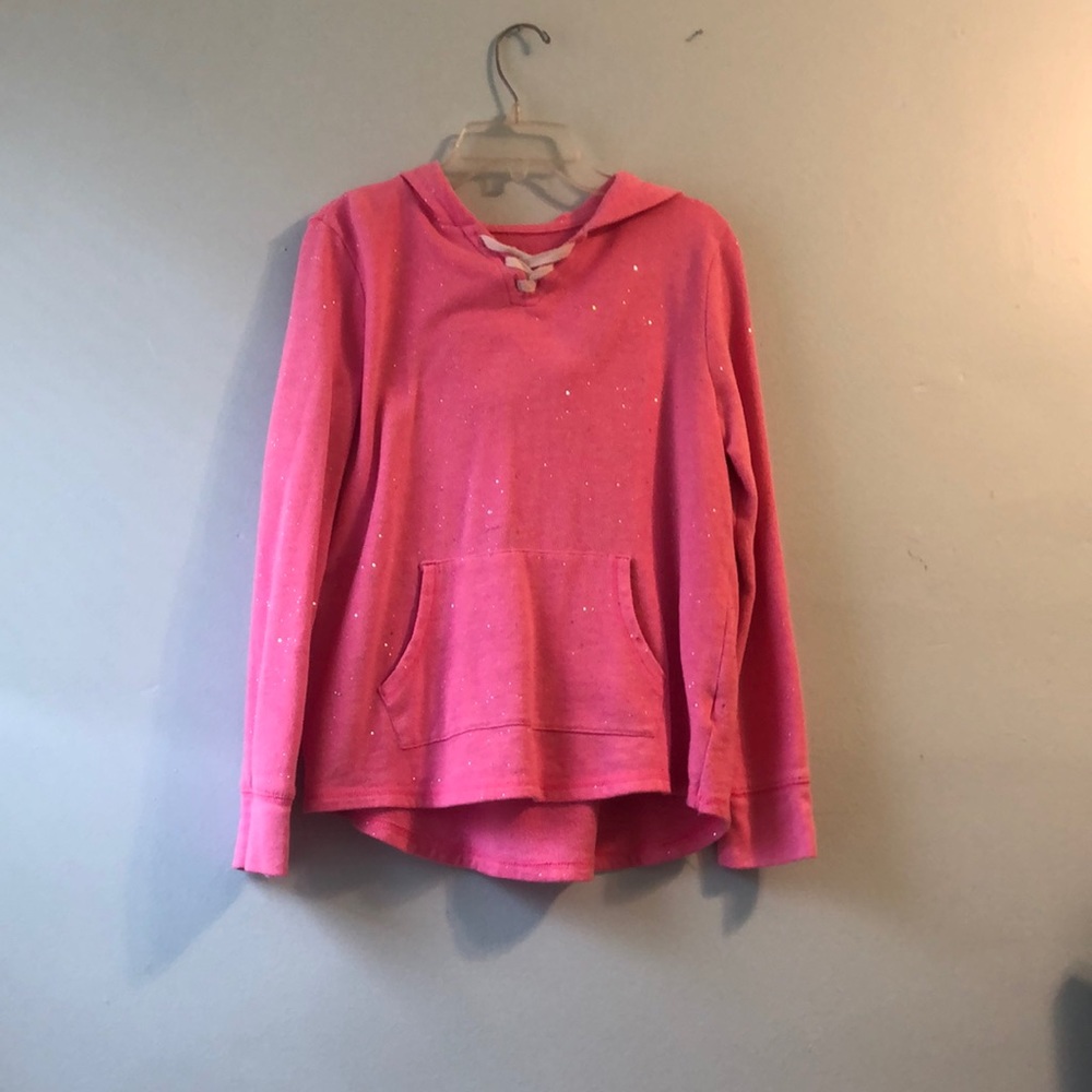 pink glitter hoodie